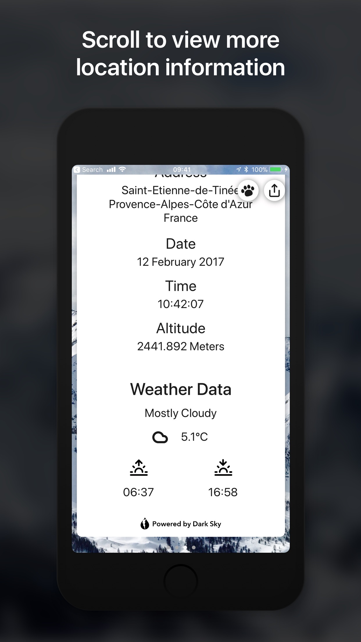 Screenshot do app Metadata