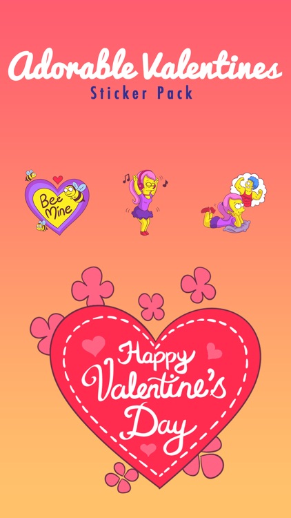 Adorable Valentines Stickers screenshot-3