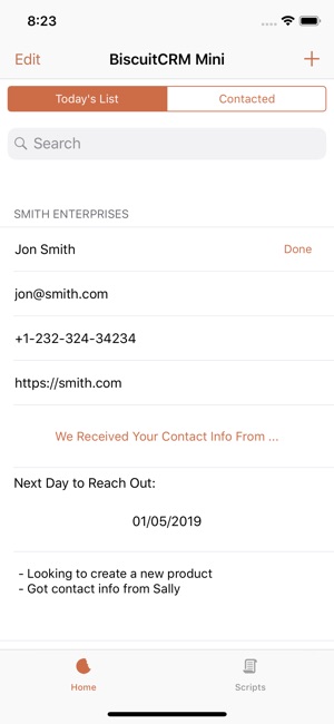 BiscuitCRM Mini - Simple CRM(圖2)-速報App