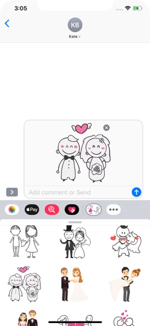 Lovely Couple - Stickers Pack(圖7)-速報App