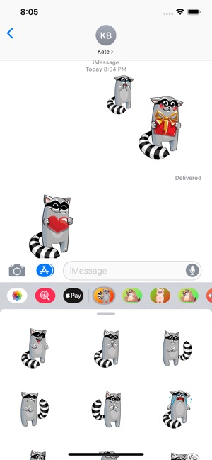 Cute Raccoon Sticker - fc(圖3)-速報App