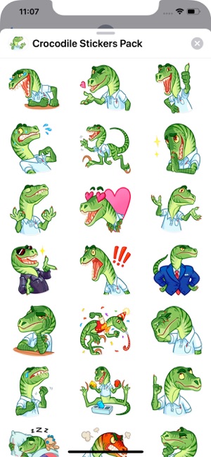 Crocodile Stickers Pack(圖1)-速報App