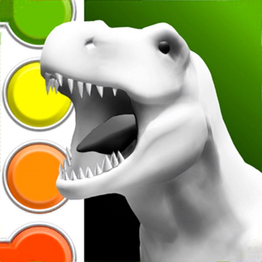 Dinosaurs 3D Coloring Book Icon