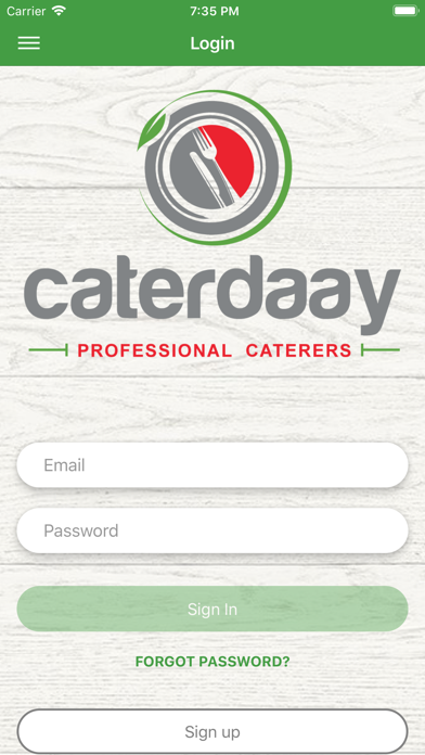 Caterdaay Order App screenshot 2