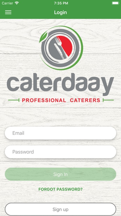 Caterdaay Order App