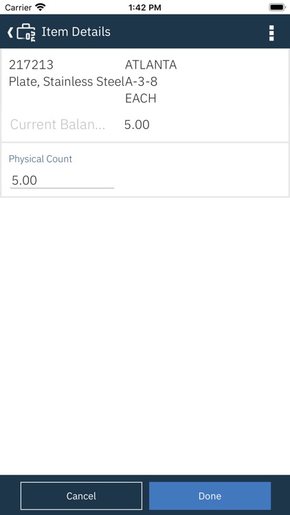 IBM Maximo Cycle Counts