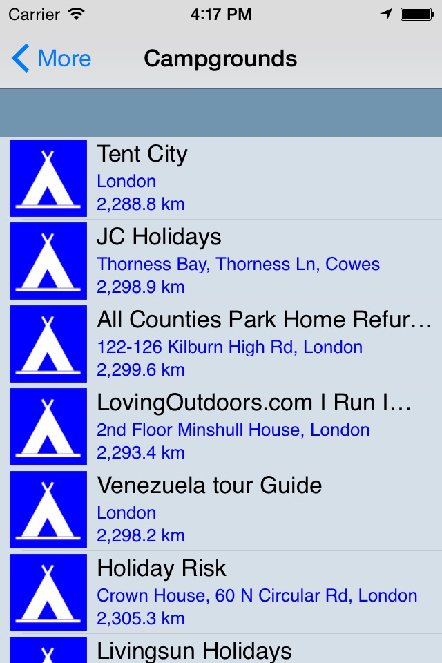 Campgrounds Finder screenshot 2