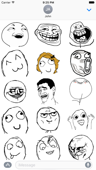 Screenshot #1 pour Memes - Stickers for Texting