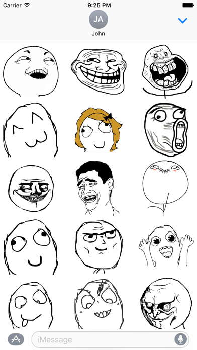 How to cancel & delete Memes - Rage Comic Stickers for iMessage from iphone & ipad 1