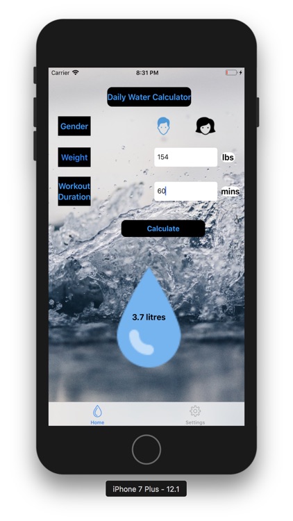 H2O Calculator