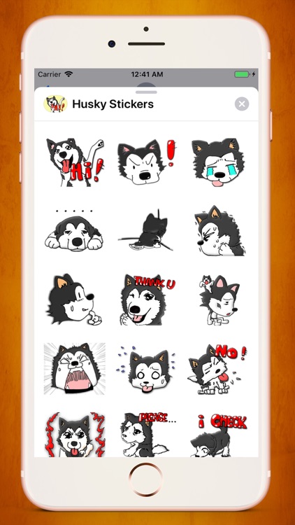 Husky Puppy Stickers