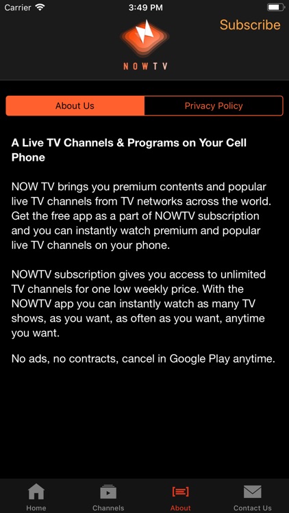 NOWTV - Live TV Channels