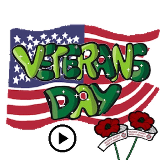 Animated Veterans Day Icon icon