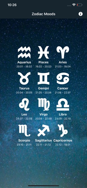 Zodiac Moods(圖1)-速報App