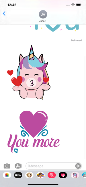 Unicorn Valentine Sticker(圖5)-速報App