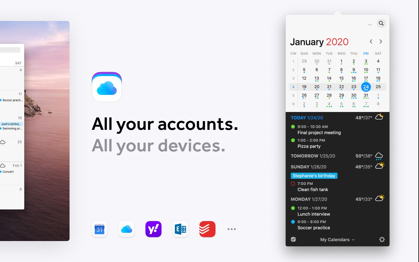 Screenshot do app Fantastical - Calendar & Tasks