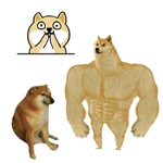Swole Doge And Cheems DogeMoji