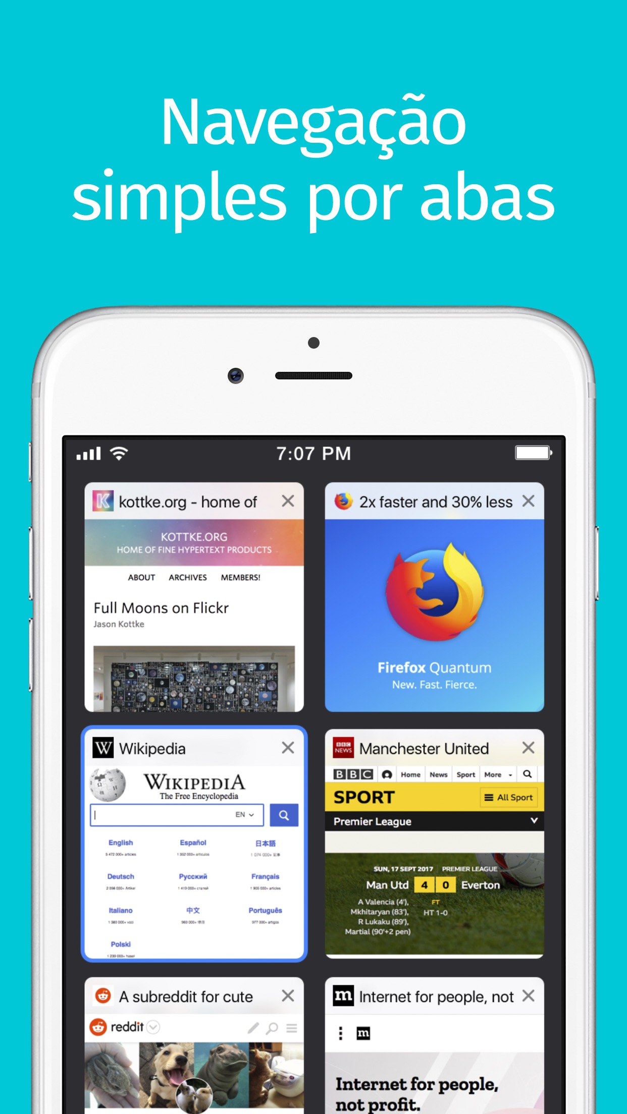 Screenshot do app Navegador web Firefox