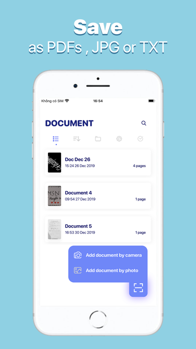 Clear scanner - Color document Screenshot on iOS
