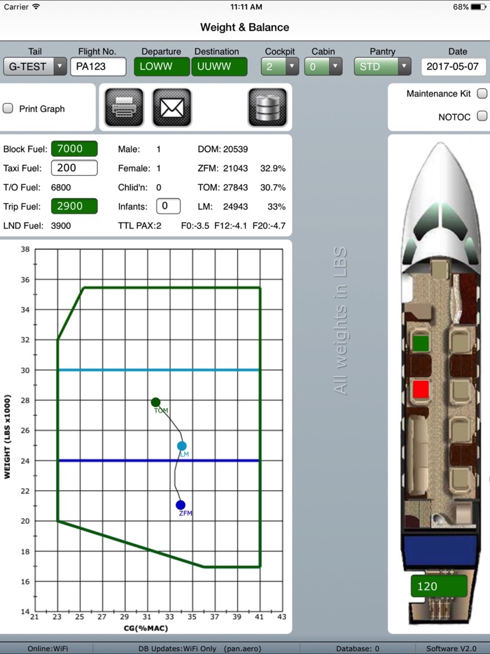 Weight and Balance G200