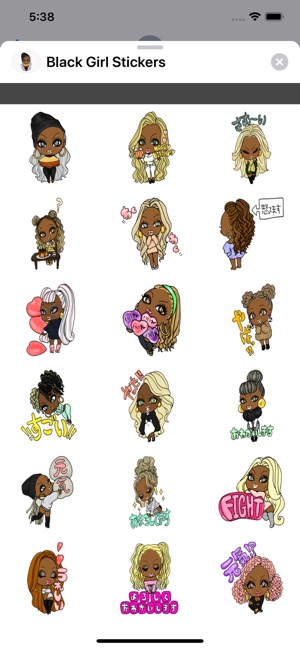 Black Girl Stickers(圖2)-速報App