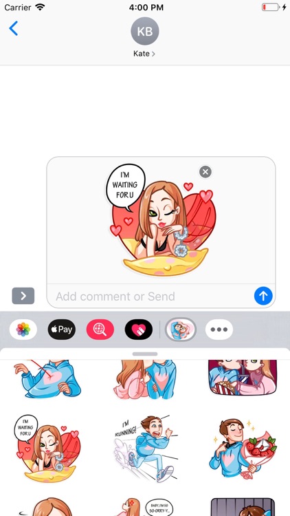 Romantic Couple Love Stickers by IMAD MBARKI