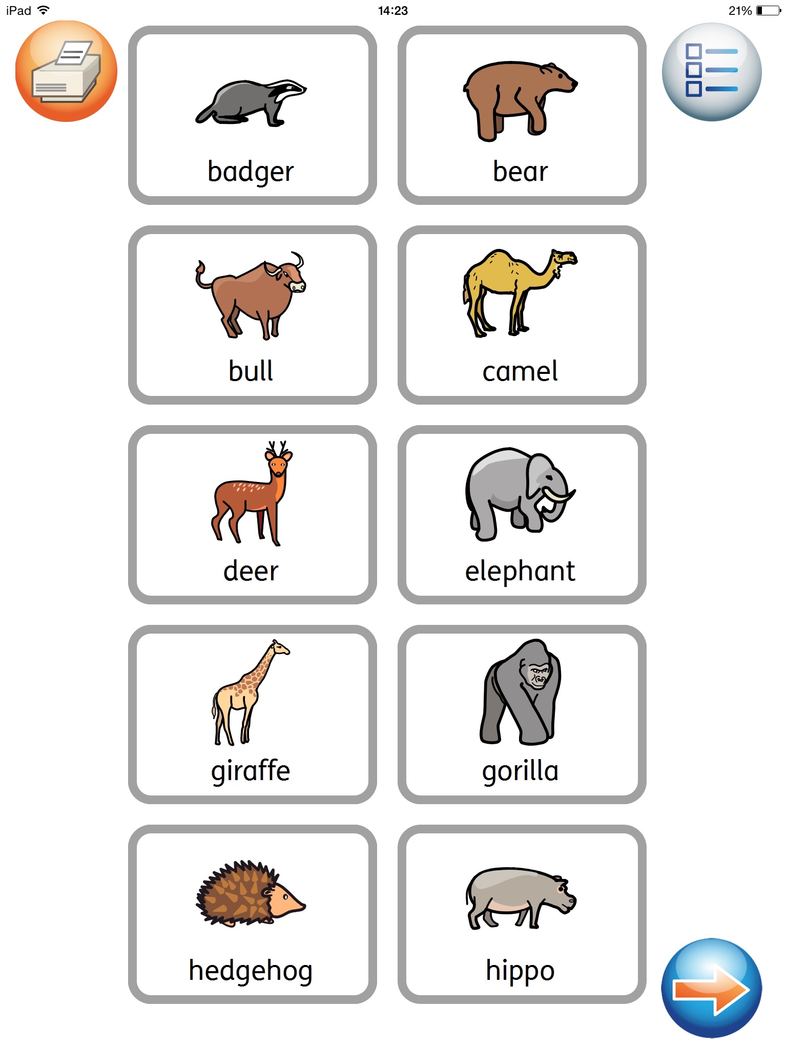 Animals Vocab screenshot 4