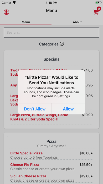 Elitte Pizza screenshot 2