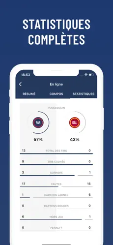 Screenshot 7 Paris Foot Live – non officiel iphone