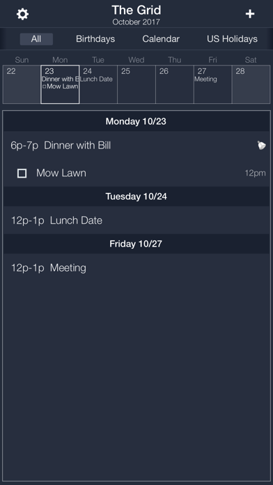 How to cancel & delete Midnight - The Grid Calendar from iphone & ipad 2