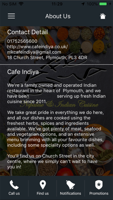 Cafe Indiya screenshot 2