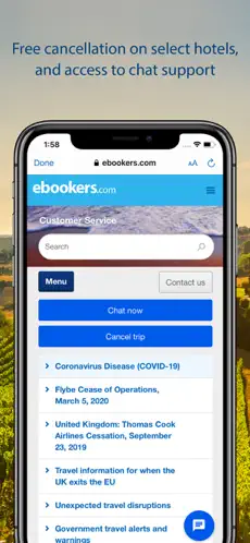 Captura de Pantalla 2 ebookers Hotels & Flights iphone