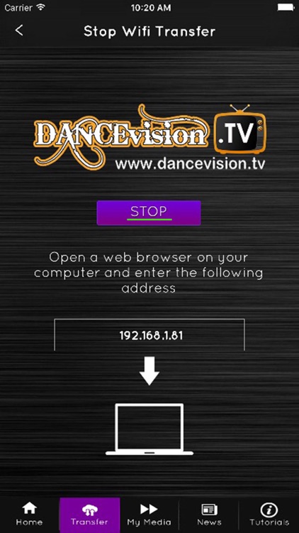 DANCEvision.tv Media Transfer