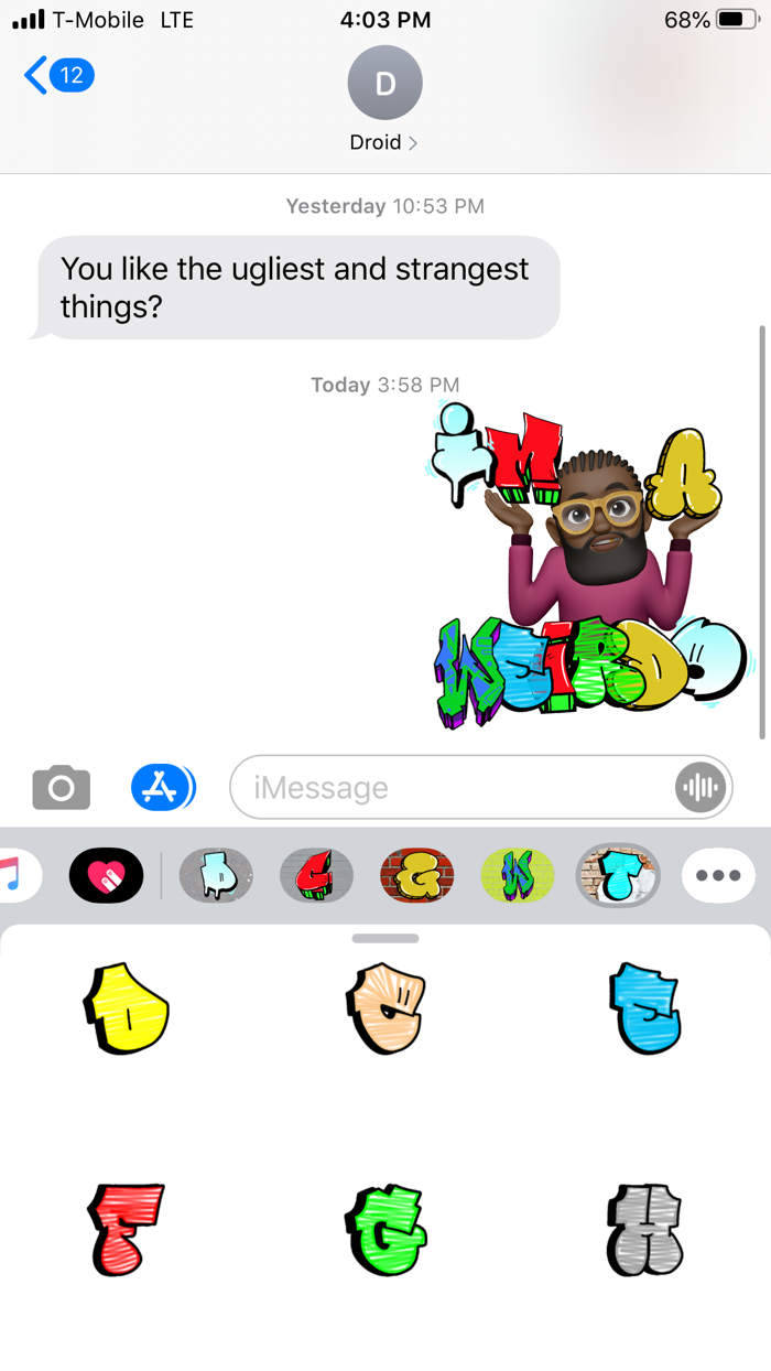 GRAFFITI THROW-UP LETTERS