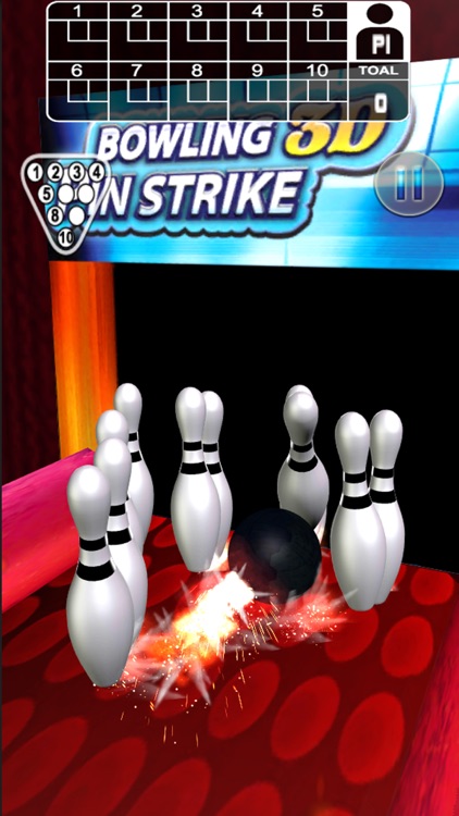 Bowling Pin 3D Strike