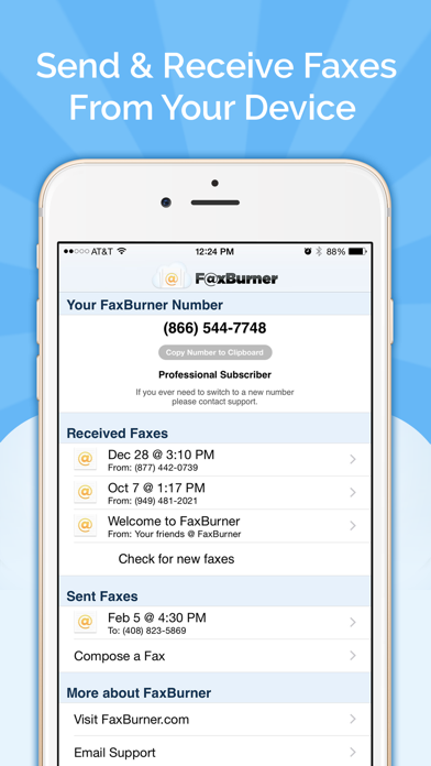 How to cancel & delete Fax Burner: Send & Receive Fax from iphone & ipad 2