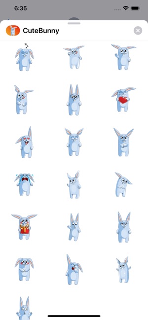 Cute Bunny Sticker fc(圖2)-速報App