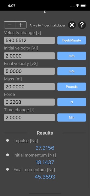 Impulse and Momentum Calc(圖8)-速報App