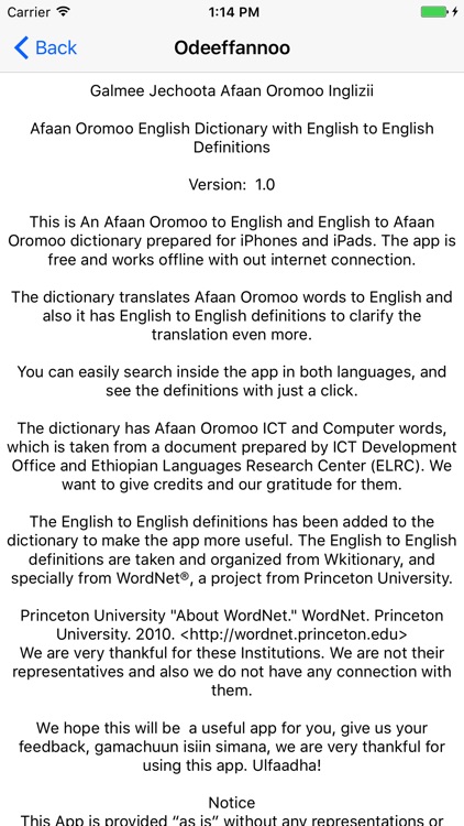 Afan Oromo English Dictionary screenshot-5