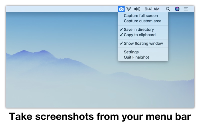 Screenshot FinalShot – capture d'écran