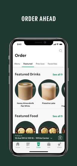 Starbucks app screenshot