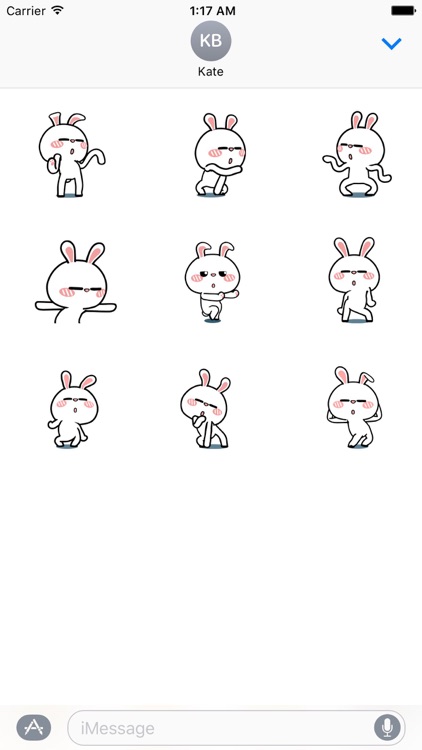 Animated Happy Rabbit Sticker
