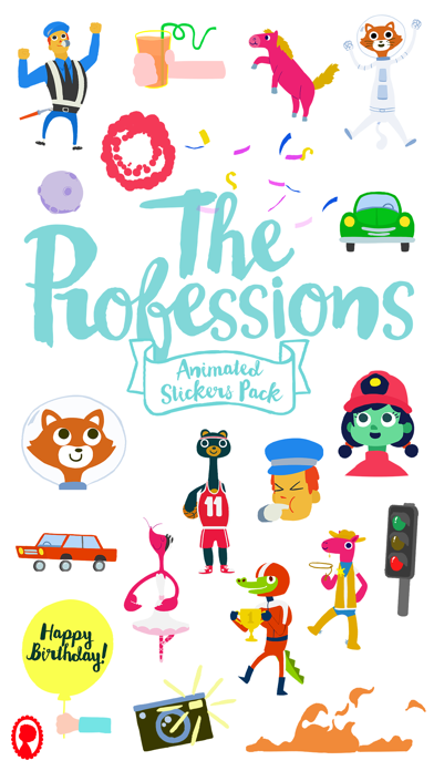 How to cancel & delete Professions Animated Stickers from iphone & ipad 1