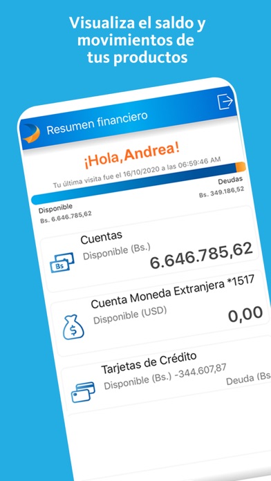 Mercantil Banco screenshot 2