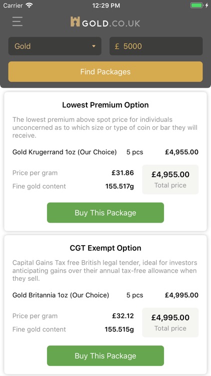 Live Gold Price - Gold.co.uk screenshot-6