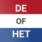 De of Het is a look up dictionary and a guide with over 75,000 nouns and 32 grammar rules about the correct usage of the Dutch language articles