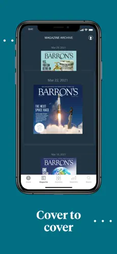 Screenshot 5 Barron’s - Investing Insights iphone