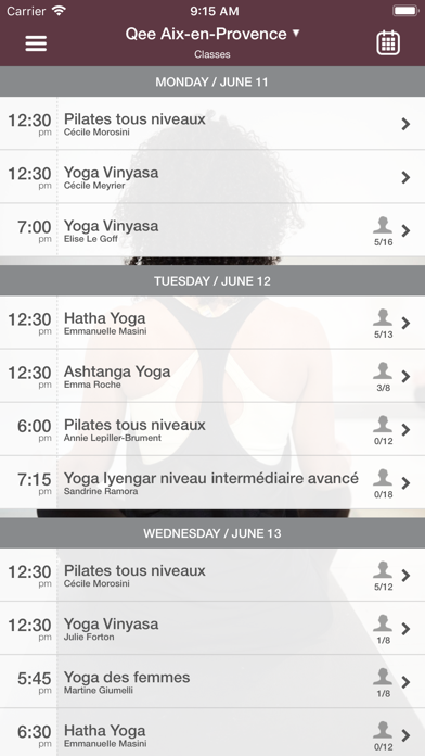 Qee, Yoga, Pilates ... screenshot 3