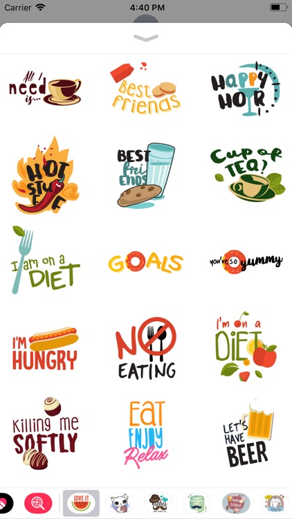 Love to Eat Labels & Stickers