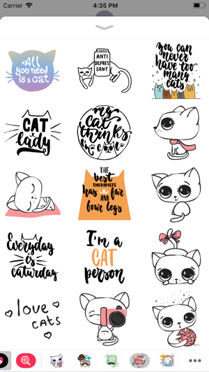 Cute Cat Talk & Quotes Sticker(圖1)-速報App